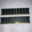 LOT OF 2 Kingston KVR400X64C3A/1G 184-pin PC-3200U NonECC 400MHz DDR Ram Memory