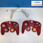 Lot of 2 Mario HORI GameCube-style Controller for Nintendo Wii / Wii U Red /Blue