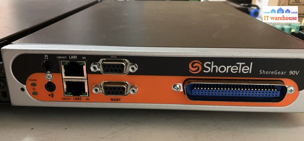 ~ Lot of 2 MIX SHORETEL SHOREGEAR T1K & 90V VOICE SWITCH W/ Dual Rack Mount Tray