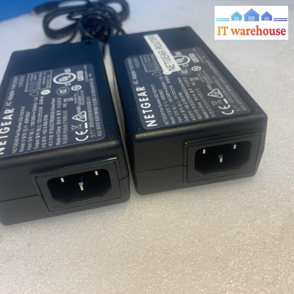 Lot of 2 NETGEAR 332-10318-01 ADB180LF AC Adapter 12V 5A Power Supply OEM Tested