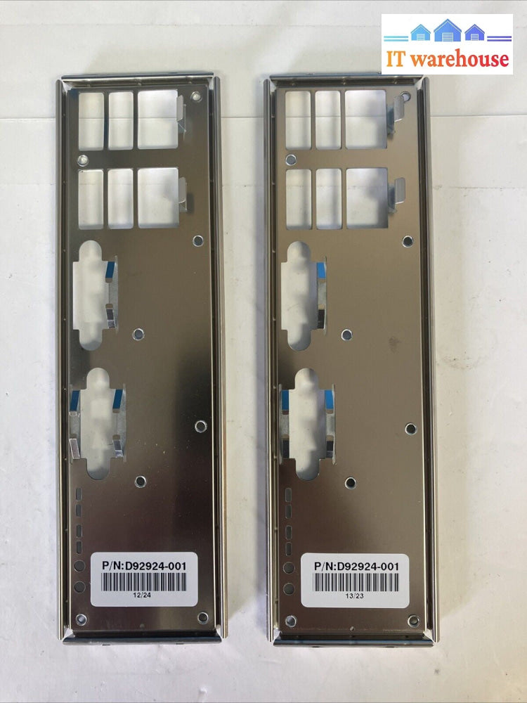 (Lot of 2) New I/O Shield PN: D92924-001 For Intel S1200BT ~