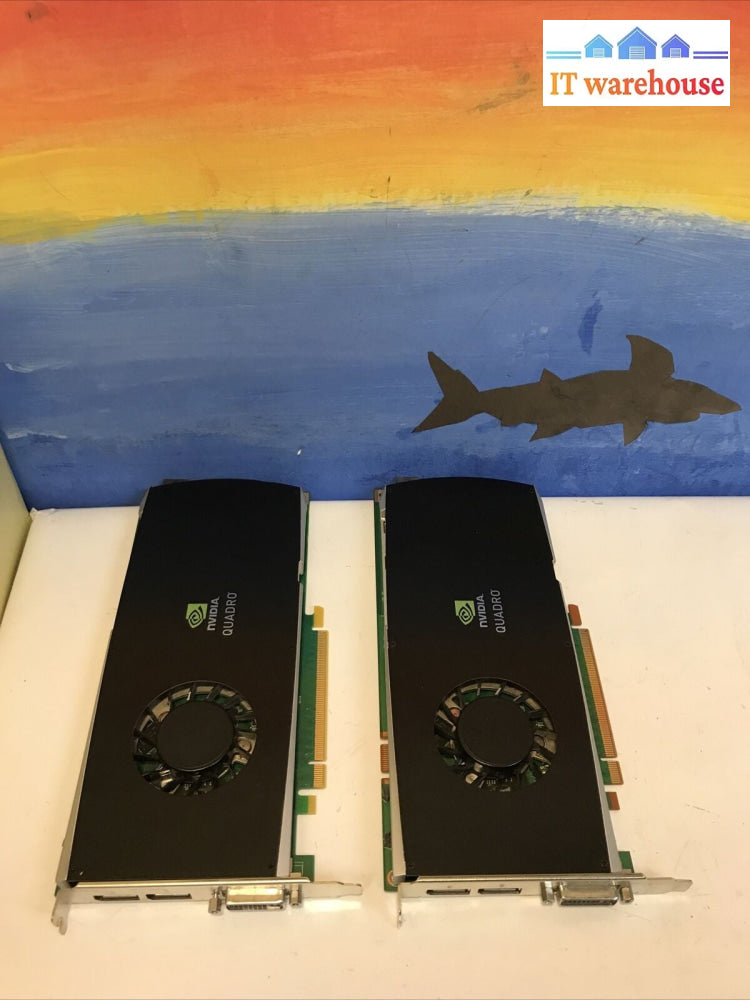 Lot Of 2  Nvidia Quadro FX3800 1GB GDDR3 PCI-E Video Card 508285-001 519297-001