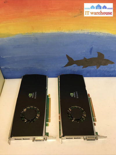 Lot Of 2  Nvidia Quadro FX3800 1GB GDDR3 PCI-E Video Card 508285-001 519297-001