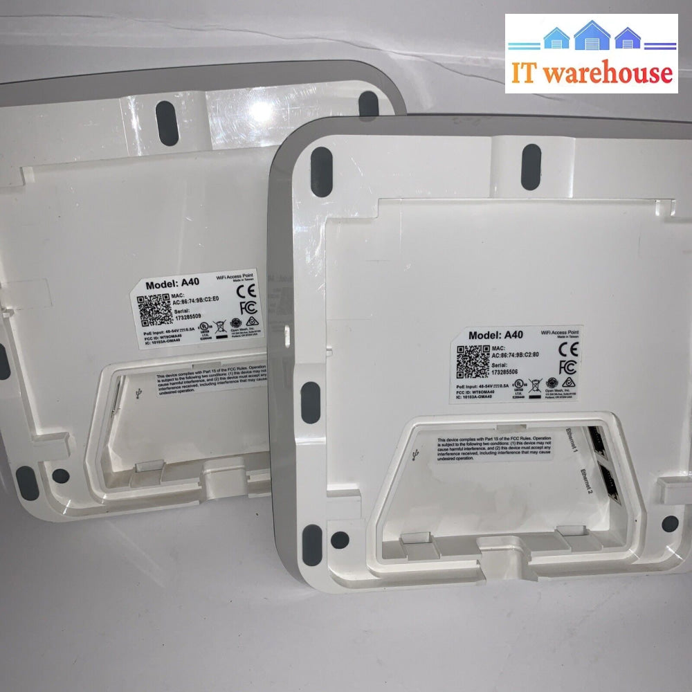 Lot of 2 Open Mesh A40 Access Point 802.11ac