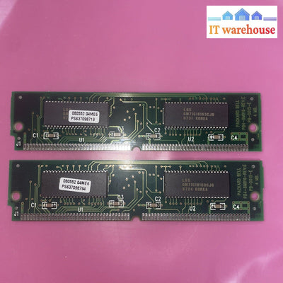 Lot of 2 PB4-8MB16 PACKARD BELL 8MB FPG DRAM MEMORY MODULE Ram