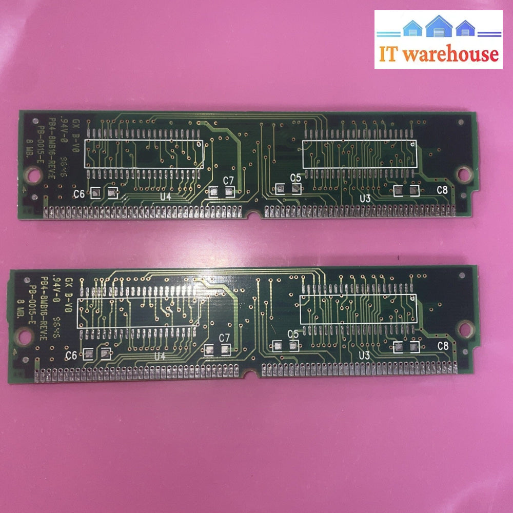 Lot of 2 PB4-8MB16 PACKARD BELL 8MB FPG DRAM MEMORY MODULE Ram