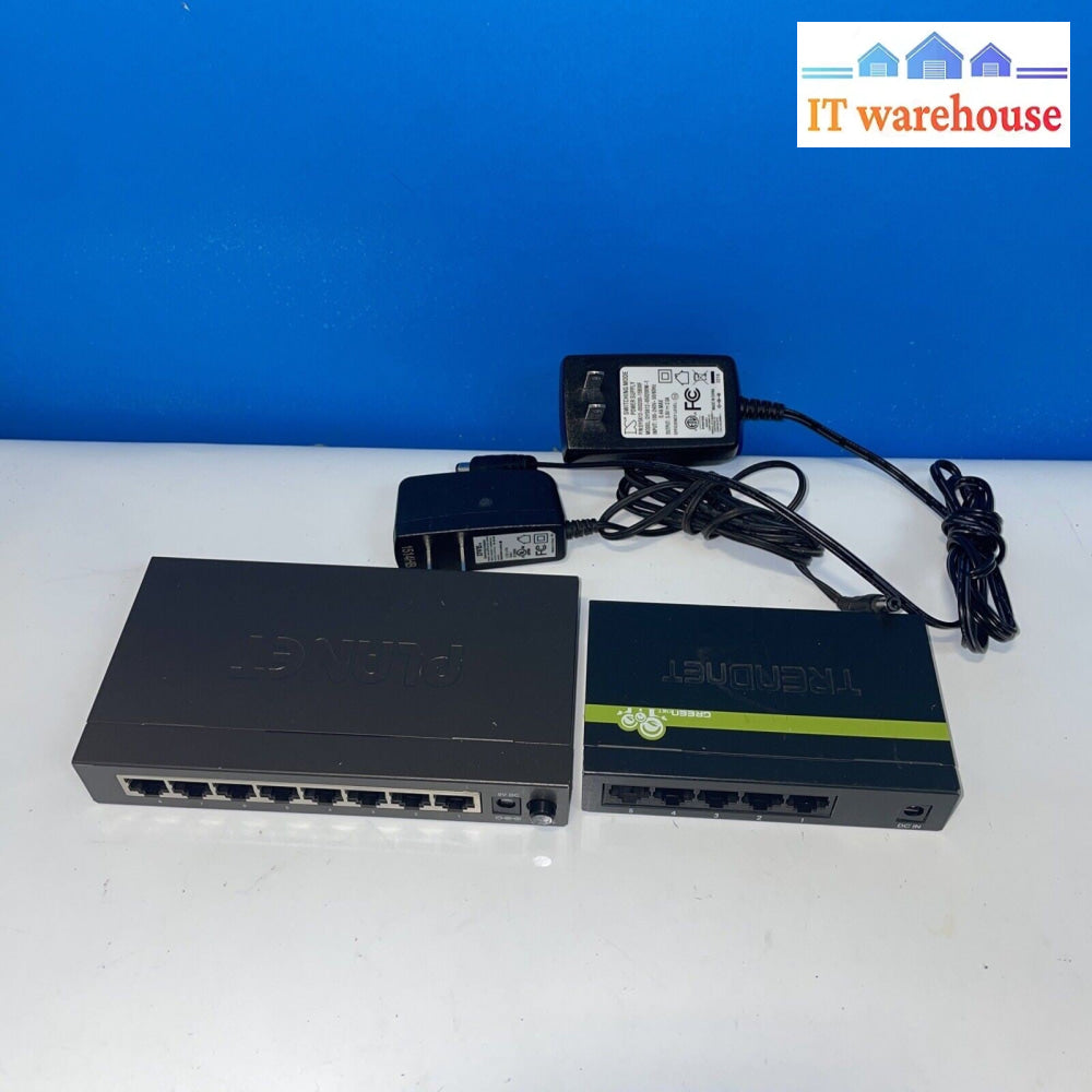 Lot of 2 Planet/ Trendnet Gigabit Network switches (5-8 ports)