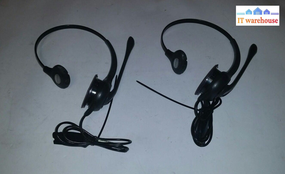 Lot of 2 Plantronics Headset 10-07H25NT 