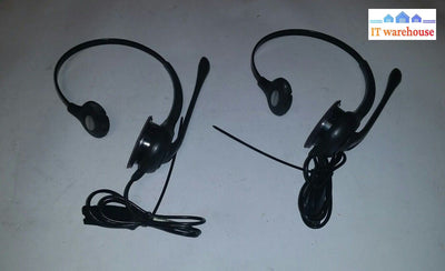 Lot of 2 Plantronics Headset 10-07H25NT 
