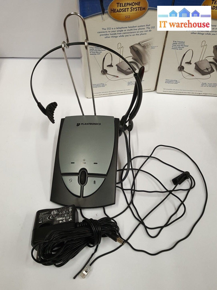 - lot of 2 Plantronics S12 Telephone Headset System