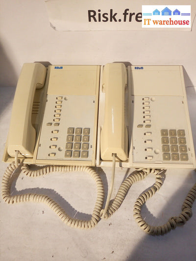 - Lot Of 2 Rolm Rp312 Gray Business Telephone