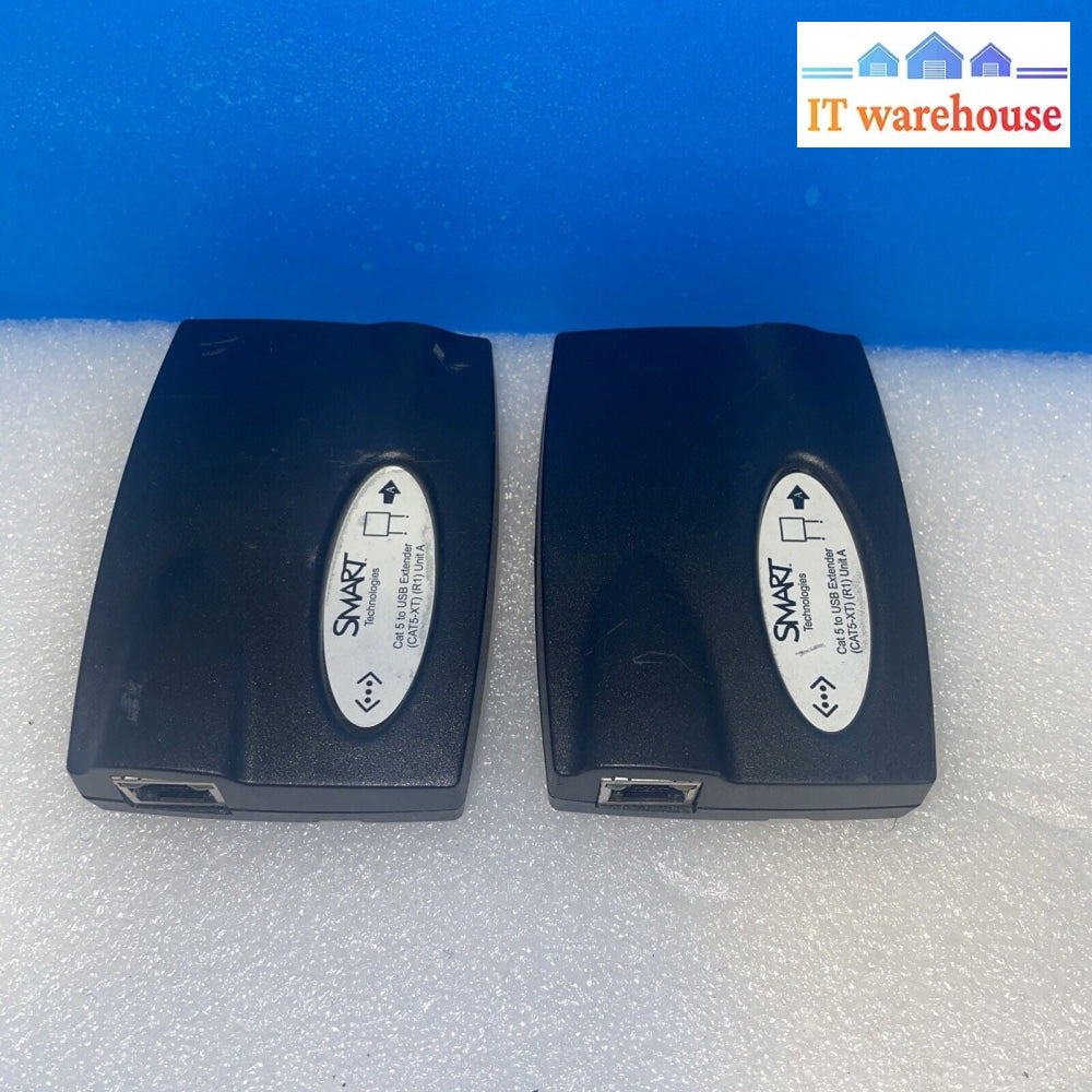 Lot of 2 Smart Technologies Cat5 To USB Extender - CAT5-XT R1 Unit A