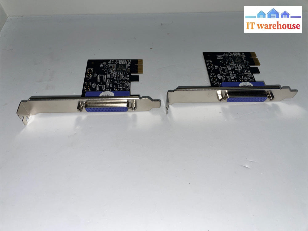 Lot of 2 StarTech PEX1P Port PCI-E Low Profile Parallel Adapter Card