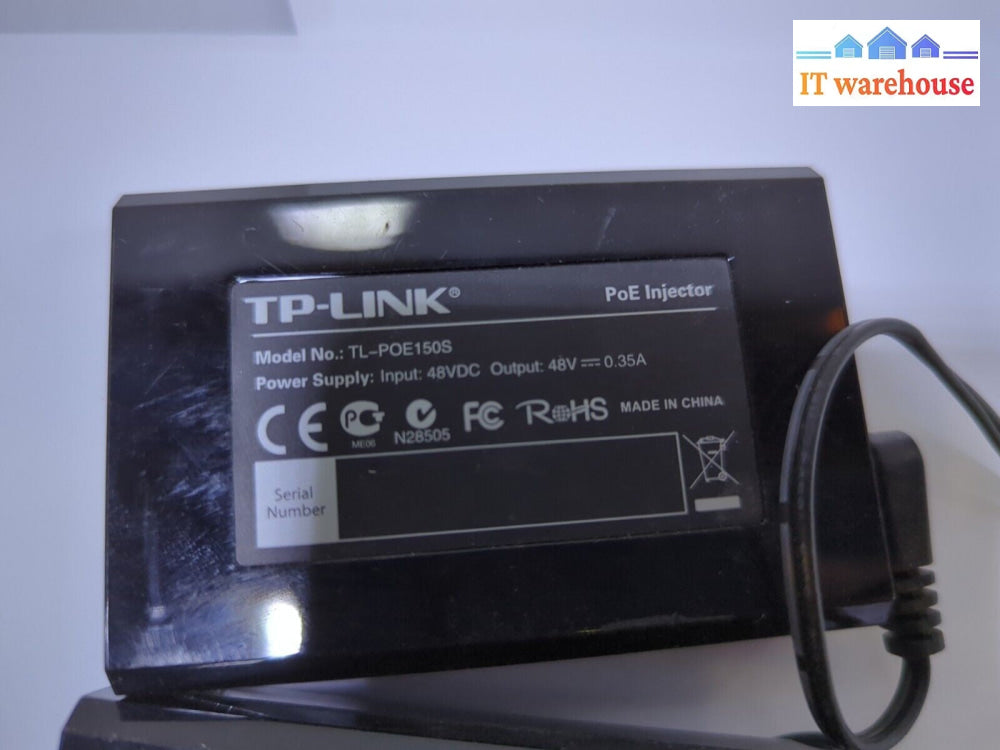 Lot of 2 TP-LINK GIGABIT POE INJECTOR TL-POE150S -
