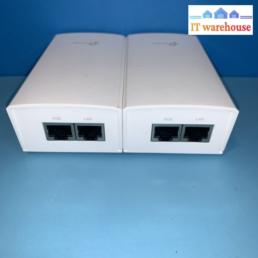 Lot of 2 TP-Link TL-PoE4824G 48 Volt Passive PoE Adapters