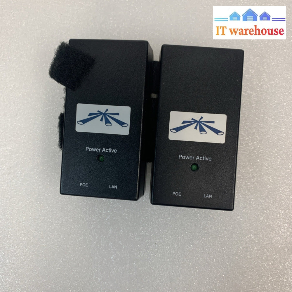 Lot of 2 Ubiquiti Networks Carrier PoE Adapter 24VDC 0.5A