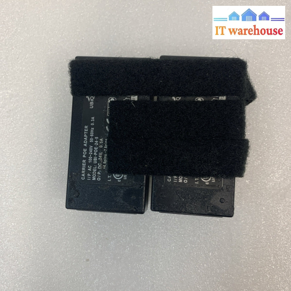 Lot of 2 Ubiquiti Networks Carrier PoE Gigabit Adapter 24VDC 0.5A