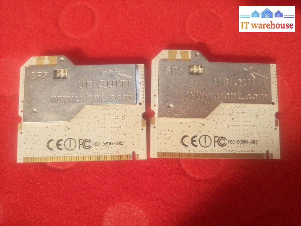 - LOT OF 2  Ubiquiti   SR5  SR5D  Mini PCI Card