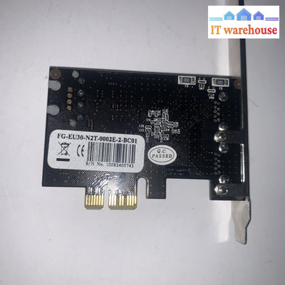 Lot of 2 USB 3.0 PCIE card 2-port