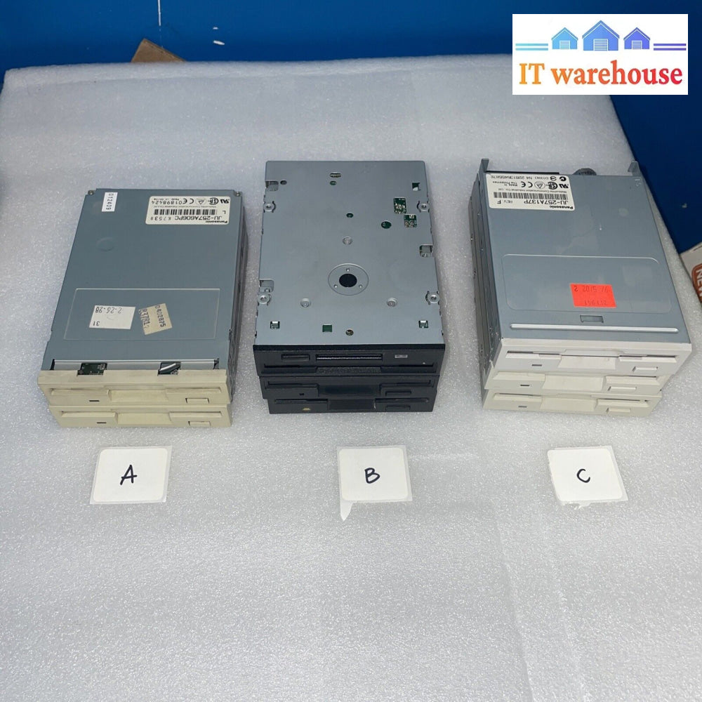 (Lot Of 2) Vintage 3.5 Inch Floppy Drives For Desktop Pcs
