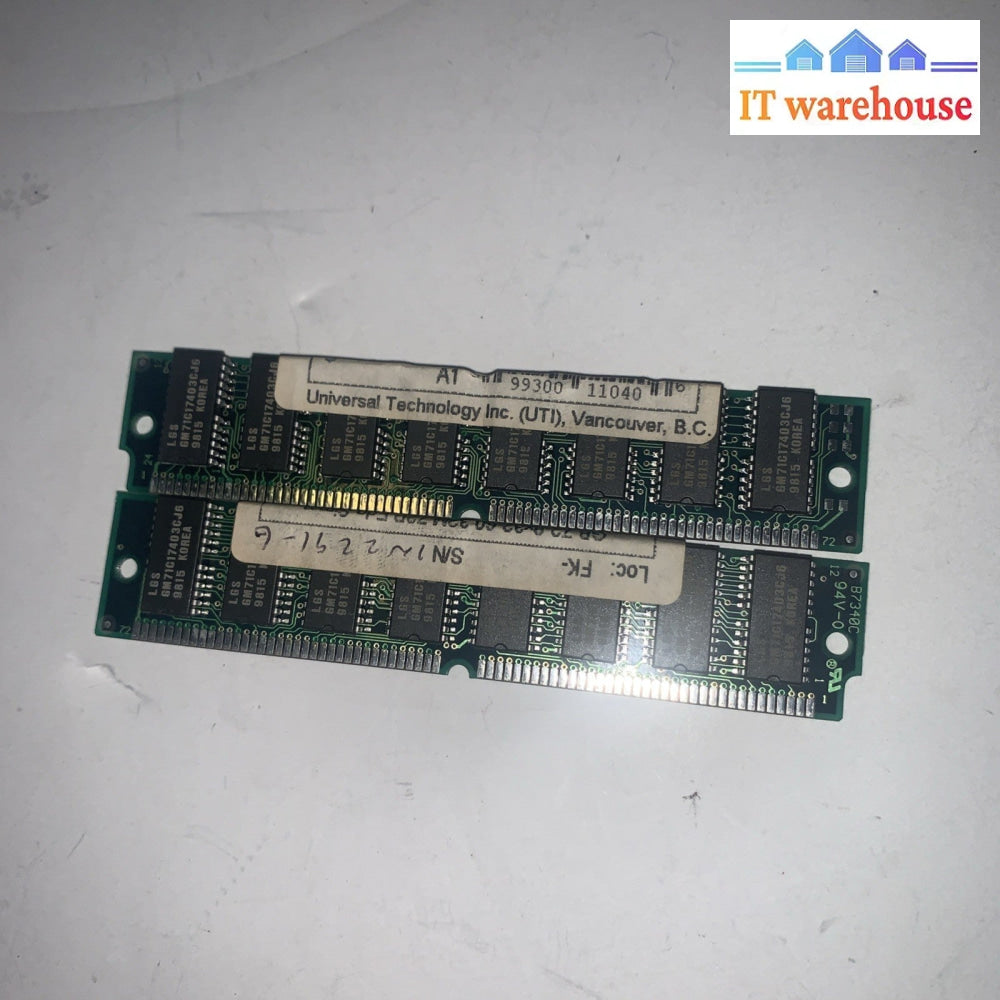 Lot Of 2 Vintage GB 72-8x32-60 32M 72P Edo Simm Memory