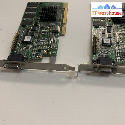 Lot of 2 Vintage Video card - ATI 109-52000-00 AGP VGA
