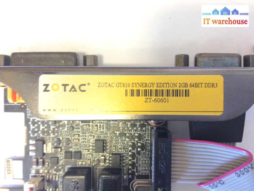 Lot of  2 ZOTAC GT610 SYNERGY EDITION 2GB DDR3 ZT-60601 Video Graphics Card