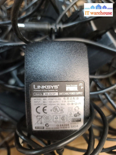 - Lot of 20 CISCO/Linksys AD 5V/2F PSM11R-050 , 5V 2A Power Adapters