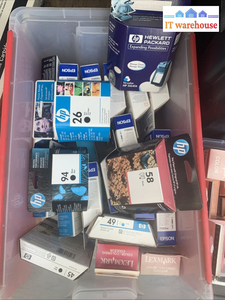 Lot Of 200 Genuine Printer Ink Cartridges (expired)