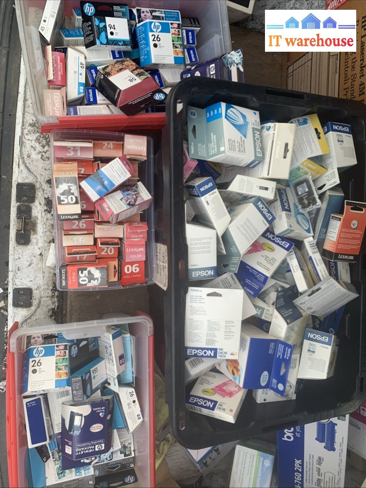 Lot Of 200 Genuine Printer Ink Cartridges (expired)