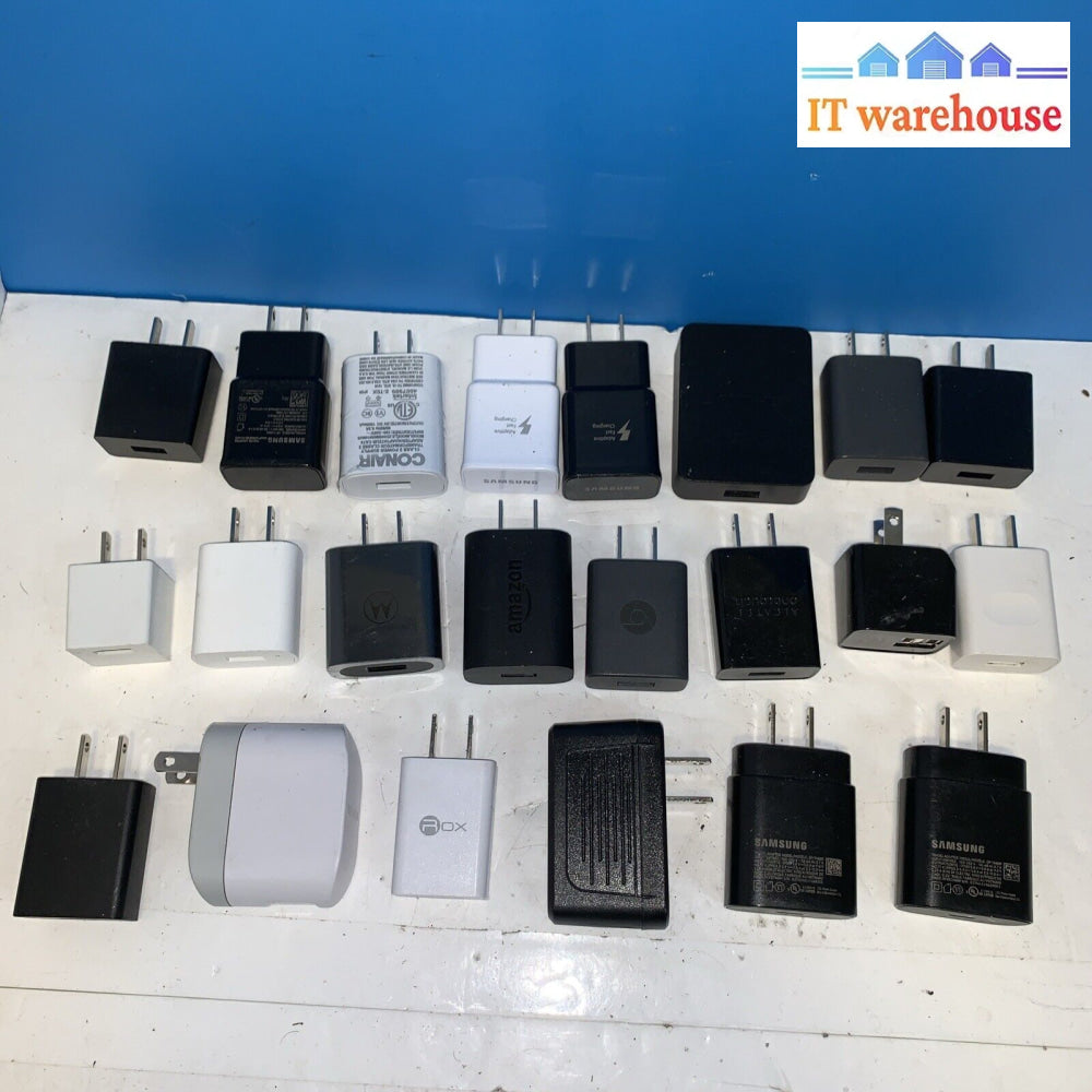 Lot Of 22 Usb Or Type C Power Adapter 5V