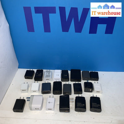 Lot Of 22 Usb Or Type C Power Adapter 5V