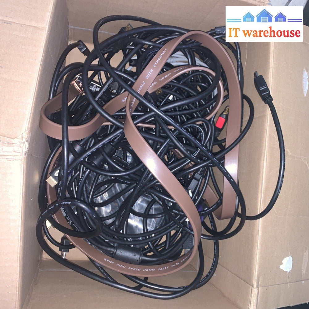 Lot of 25 mixed HDMI cables (1M or longer)
