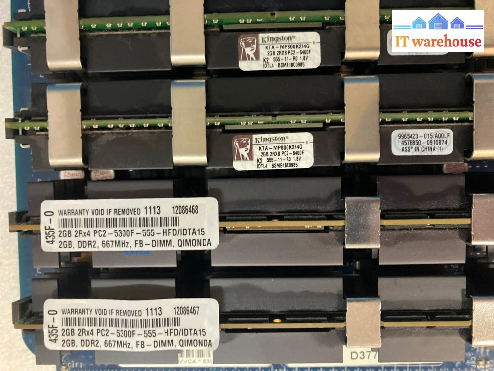 ~ (Lot Of 2X) Apple Mac Pro A1186 D37706-501 630-7667 Ram Riser Boards 4Gb + 8Gb