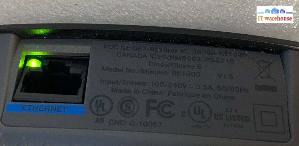 ~ (Lot of 2x) Cisco Wireless N Wi-Fi Range Extender Model RE1000 With Cables