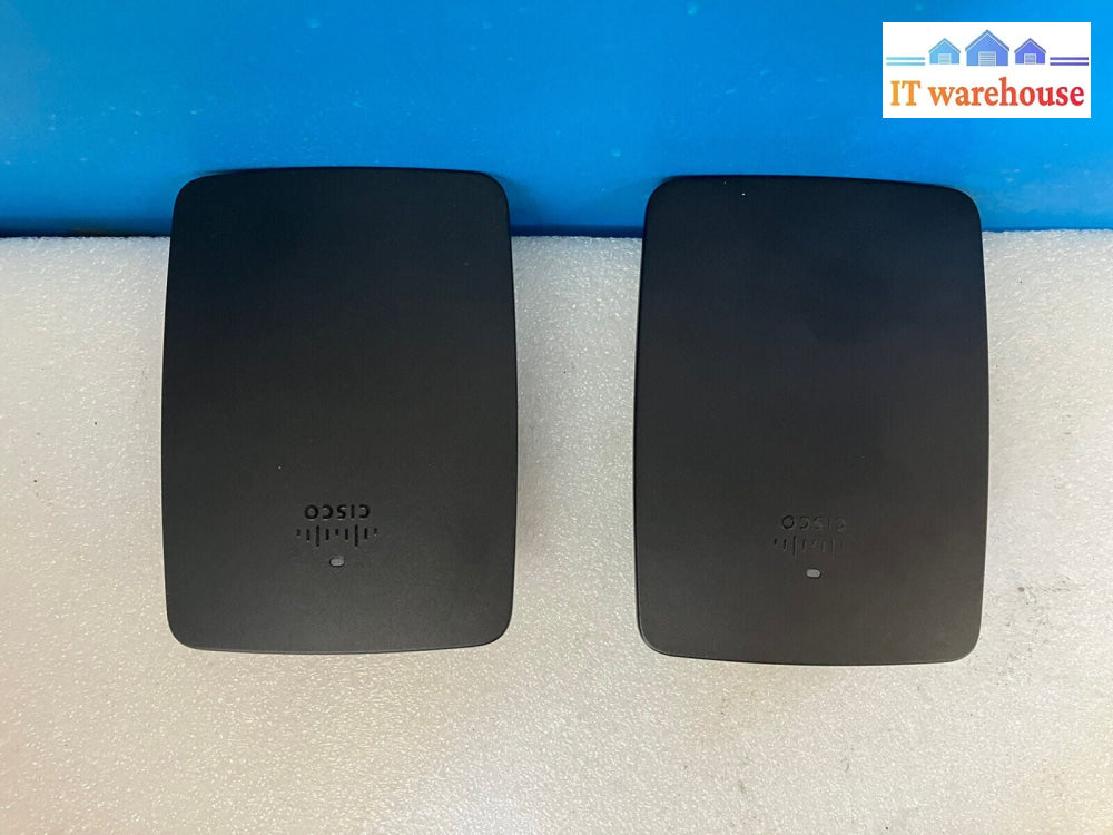 ~ (Lot of 2x) Cisco Wireless N Wi-Fi Range Extender Model RE1000 With Cables