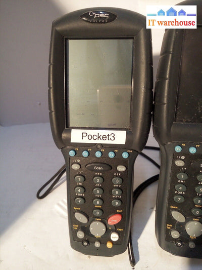 * LOT OF 2X Datalogic Falcon 4420 Handheld Barcode Scanners NO  Dock & Pen