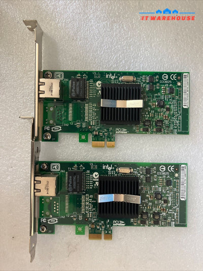 (Lot of 2x) Dell D29084 1-Port PCI-E Server Network LAN Card D33745 PN 0U3867 ~