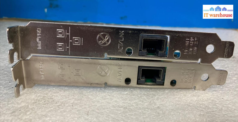 Lot of 2x Intel Pro/1000 GT Server Network Adapter C29248 865080 PWLA8391GTBLK ~