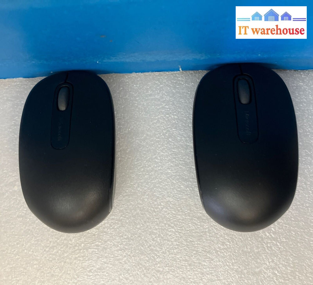 (Lot of 2x) Microsoft 1850 Wireless Mouse X892374-002 (No USB Receiver, As is) ~