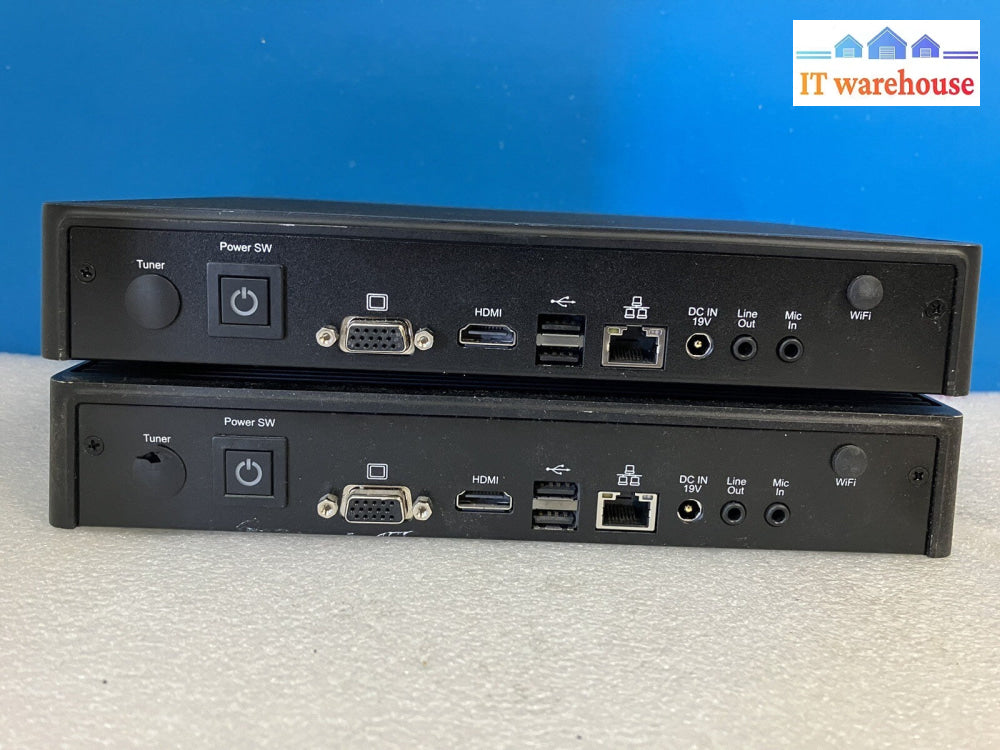 ~ (Lot of 2x) Mood Media NDiS 125-L-LED Embedded PC Fanless Signage Player W/ AC