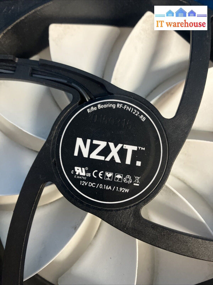 (Lot of 2x) NZXT 12V 0.16A 1.92W High Performance Airflow Case Fan RF-FN122-R8 ~
