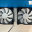 (Lot of 2x) NZXT 12V 0.16A 1.92W High Performance Airflow Case Fan RF-FN122-R8 ~