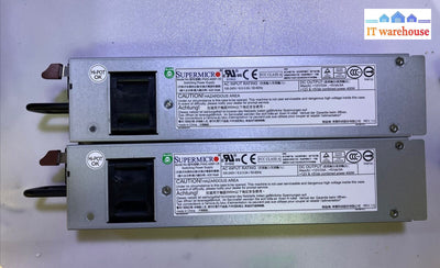 (Lot of 2x) SuperMicro PWS-406P-1R 400W Switching Power Supply 12V/33A ~