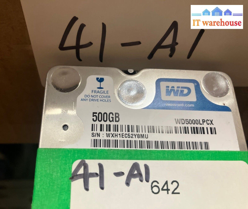 (Lot of 2x) WD Blue WD5000LP 500GB SATA 2.5" Hard Drive HDD (1000 days remain) ~