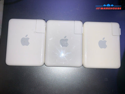 Lot of 3 Apple A1264 802.11n Airport Express 54 Mbps Wireless Base Station