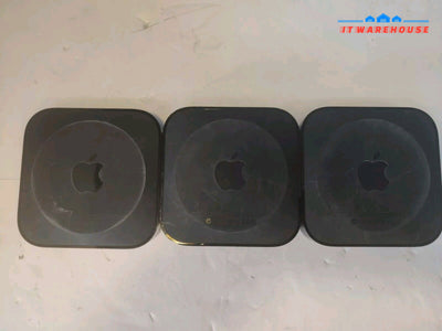 Lot Of 3 Apple A1378 Tv 2Nd Generation Streaming Media Player Black (No Remote)~