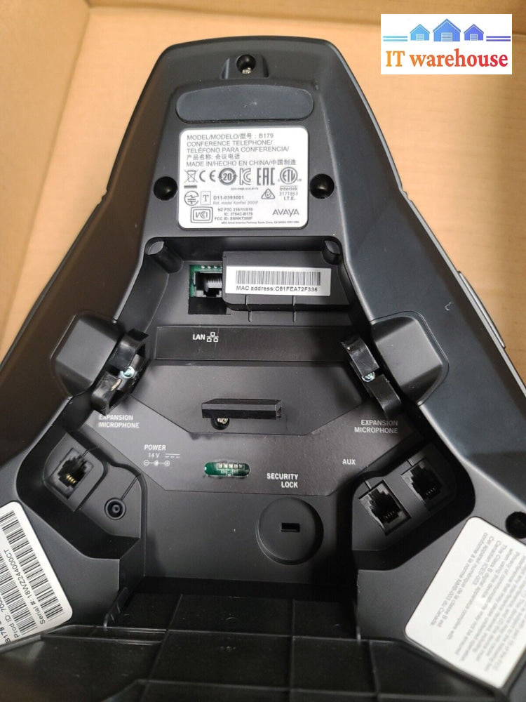 - Lot of 3 Avaya B179 Black SIP POE Conference Phones 700504740 Tested