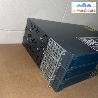 Lot of 3 Cisco WS-C3560-24PS-S 24-Port 10/100/1000 Managed PoE Shift w/ ears
