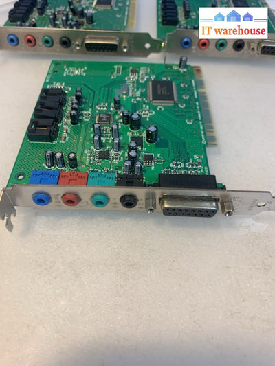 Lot of 3 Creative Labs CT4750 128 PCI 4-Channel 16-Bit Sound Blaster Card
